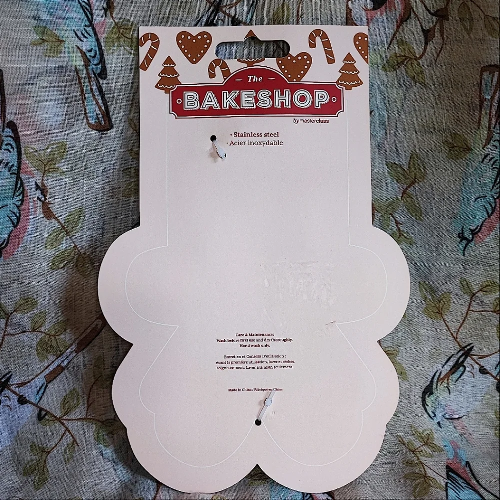2 Birkmann Bakeshop Gingerbread Man Lady Girl Oversized Christmas Cookie Cutters